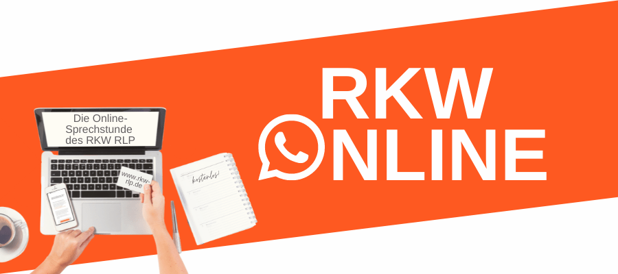 Header RKW RLP Online-Sprechstunde bunt